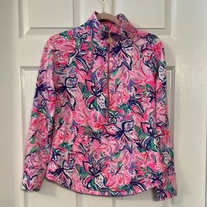 Lilly Pulitzer Round Hem Quarter Zip Pop Over